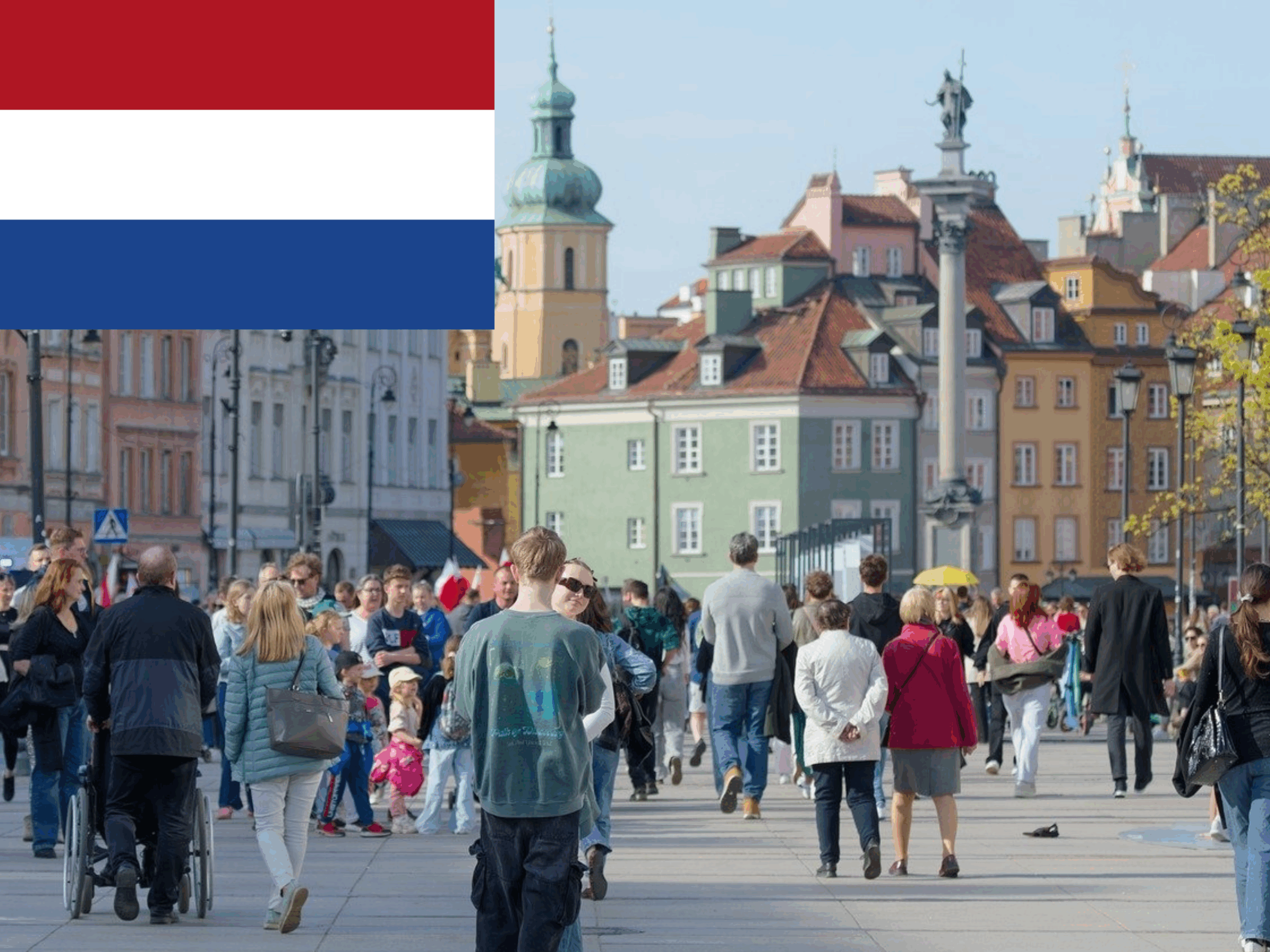Zygmunt-zuil in de Oude Stad van Warschau Martin's City Tours.